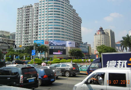 广东惠州市  户外媒体  惠州麦地路达利大厦裙楼   看板  编号：WGCM-HZ-001