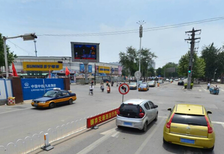 河北石家庄市 交通网路媒体 石家庄中山路与谈固大街交口 LED  编号：JSGG-SJZ-003