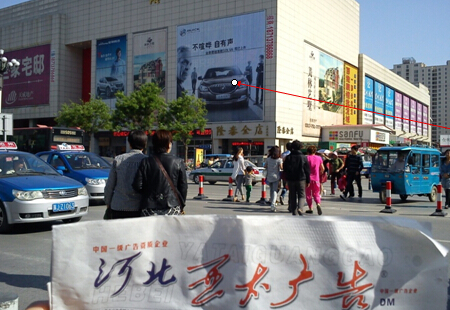 河北沧州市 交通路网媒体 沧州新华东路东西走向 三面翻 编号:JSGG-CZ-021