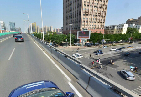 河北石家庄市 交通路网媒体 石家庄槐安东路与建华大街交口 LED   编号：JSGG-SJZ-012
