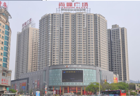 河北张家口市 商场媒体 张家口市长青路与至善街交口尚峰广场楼体 LED显示屏  编号：JSGG-ZJK-002