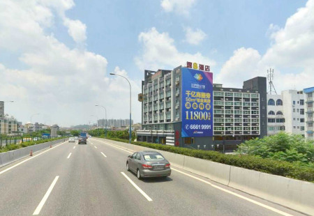 广东广州市商场媒体番禺区新光快速速8酒店墙身楼体大牌编号:MLGG-GZ-006