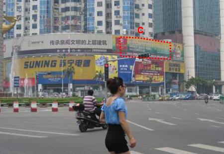 福建泉州市商场媒体 泉州市远太大厦广告位C 看板编号：HGTC-QZ-002