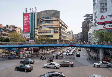 广东广州市商场媒体 番禺区大北路禺山商店墙身广告（B位） 大牌 编号：MLGG-GZ-015