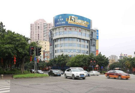 广东广州市写字楼媒体番禺区大北路同利大厦楼顶广告位楼顶大牌编号：MLGG-GZ-025