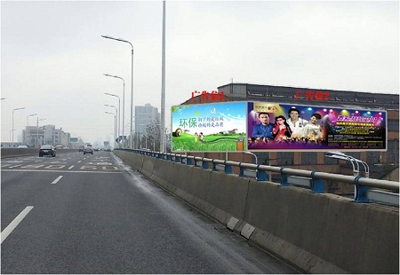 合肥 金寨路高架与望江路交口广告牌 墙体广告牌 编号：BQCM-HF-002