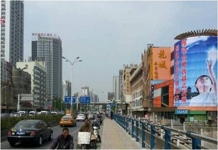 合肥 北一环（濉溪路）双岗路口东面墙体 墙体广告牌 编号：BQCM-HF-006