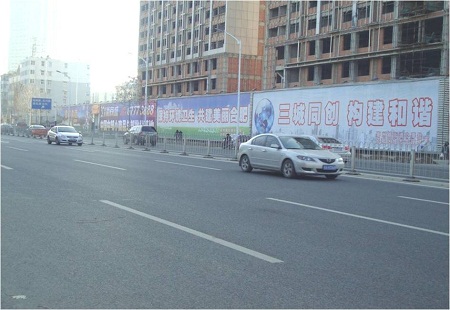 合肥 北一环与长丰路、亳州路交口西侧落地大牌（共计4块） 落地广告牌 编号：BQCM-HF-007