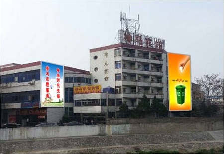 合肥 北一环板桥河西侧墙体 墙体广告牌 编号：BQCM-HF-008