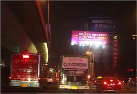 合肥 金寨路与望江路交口双面高炮 编号：HZCM-HF-004