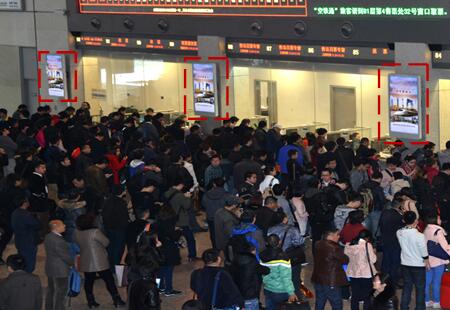 安徽合肥市高铁媒体合肥南站刷屏机编号：ZXCM-HF-002