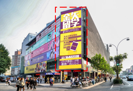 浙江杭州市商场媒体上城区延安路292号工联大厦LED编号：SJCM-HZ-003