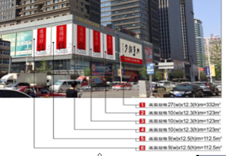 辽宁沈阳市商场媒体三好街华强电子商城看板编号：SSWH-SY-020