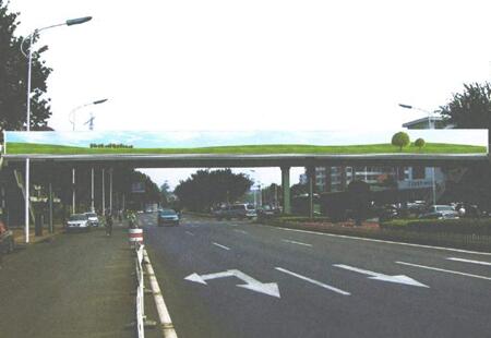 天津市交通路网媒体天津市红桥区勤俭道育苗路路段桥体广告编号：ZXLZ-TJ-007