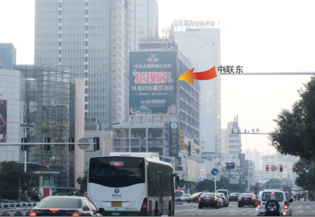 江苏常州市写字楼媒体中联大厦东侧楼体大牌编号：GLCM-CZ-005