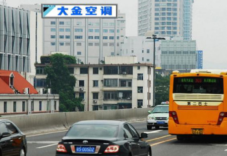 广东广州市交通路网媒体广州大道中泰兴广场墙身墙体大牌编号：RDHW-GZ-004
