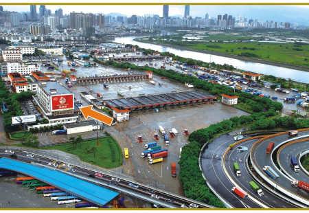 广东深圳市写字楼媒体皇岗口岸海关大楼南侧墙体LED编号：DFMC-SZ-017