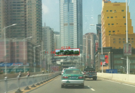 广东惠州市写字楼媒体惠州世贸大厦群楼楼体大牌编号：CSGG-HZ-001