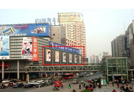 河南郑州市商场媒体郑州天然商厦灯箱编号：YLWH-ZZ-004