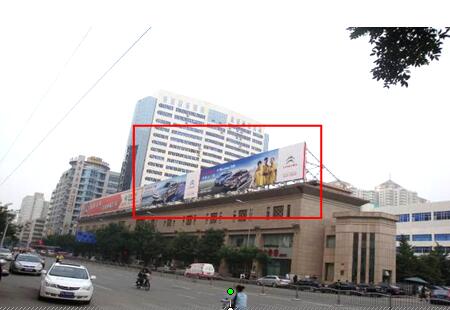 河南郑州市写字楼媒体经三路财政厅南侧楼顶大牌编号：YLWH-ZZ-005