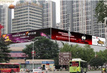 河南洛阳市商场媒体南昌路科技馆北侧楼顶楼顶大牌编号：FHGG-LY-003