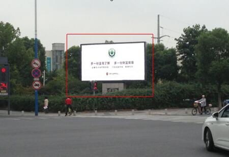 江苏苏州市交通路网媒体滨河路与金山路口西北角LED编号:XSP-021