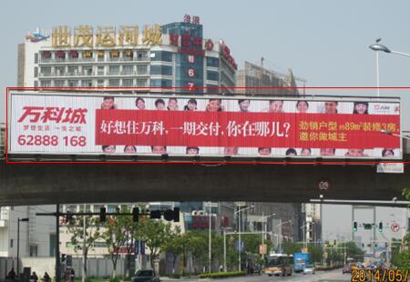 江苏苏州市交通路网媒体友新高架宝带西路桥身多面翻编号:SMF-027