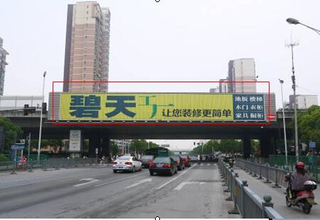江苏苏州市交通路网媒体东环高架葑门路口桥身广告多面翻编号:SMF-033