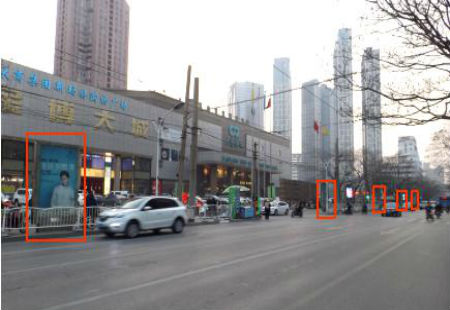 河南郑州市商场媒体泰康路大商新玛特金博大购物广场灯箱编号：YLWH-ZZ-001