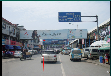 江西南昌市商场媒体西湖区洪城大市场市场东路看板编号：DXGG-NC-003