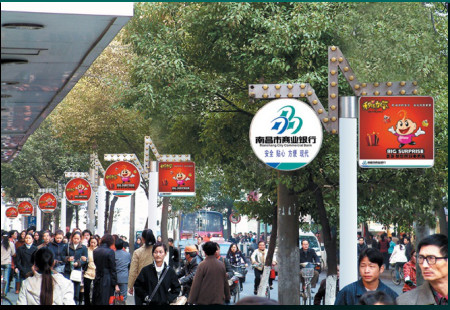 江西南昌市商场媒体南昌市中山路灯箱编号：DXGG-NC-010