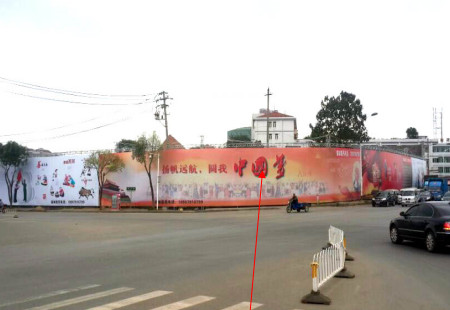 江西南昌市交通路网媒体南昌市施尧路和昌南大道交汇处看板编号：DXGG-NC-012