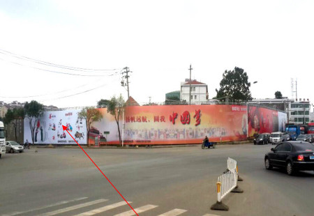江西南昌市交通路网媒体南昌市施尧路和昌南大道交汇处看板编号：DXGG-NC-013