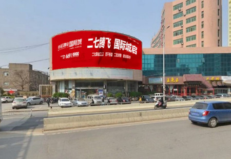 河南郑州市交通路网媒体南阳路与北环快速路西南角看板编号：LSQY-ZZ-039