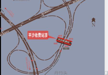 广东高速媒体深圳水官高速布澜收费站站顶收费站站棚编号:HXZG-SZ-028
