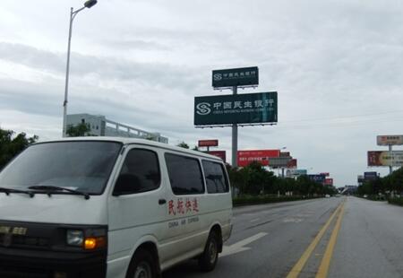 广西南宁市机场媒体南宁机场路立柱编号：F1