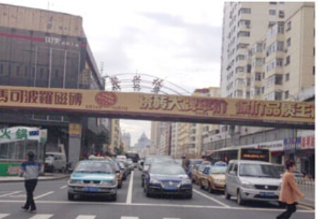 黑龙江哈尔滨市交通路网媒体道外景阳街过街天桥跨线桥编号：LTGG-HEB-0058