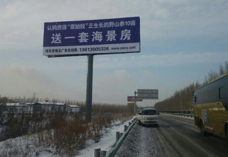黑龙江高速媒体哈平高速(档案局门口)立柱编号：LTGG-HEB-0021