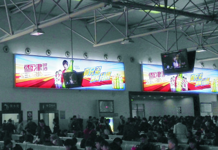 福建福州市高铁媒体福州南站候车大厅灯箱编号：MTCM-FZ-018