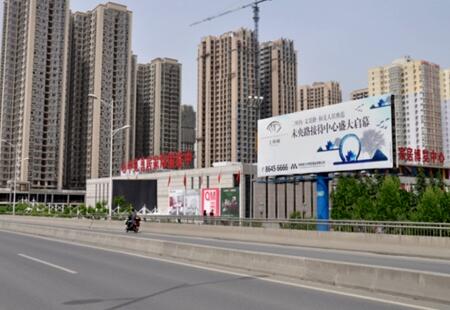 陕西西安市交通路网媒体北二环与明光路交汇东北角立柱编号：SLCM-XA-015