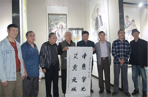 成中艾中国人物画展在古渡廊桥咸阳市美术馆开展！ 
