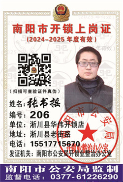 证号： 206 张书摇
