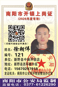 证号：121 徐朝伟