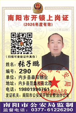 证号：290张子鹏